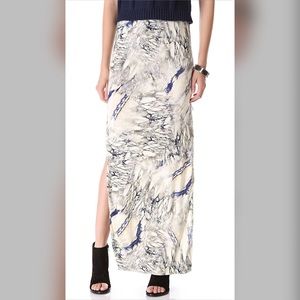 Dagmar Martina Zip Marble Print Maxi Skirt